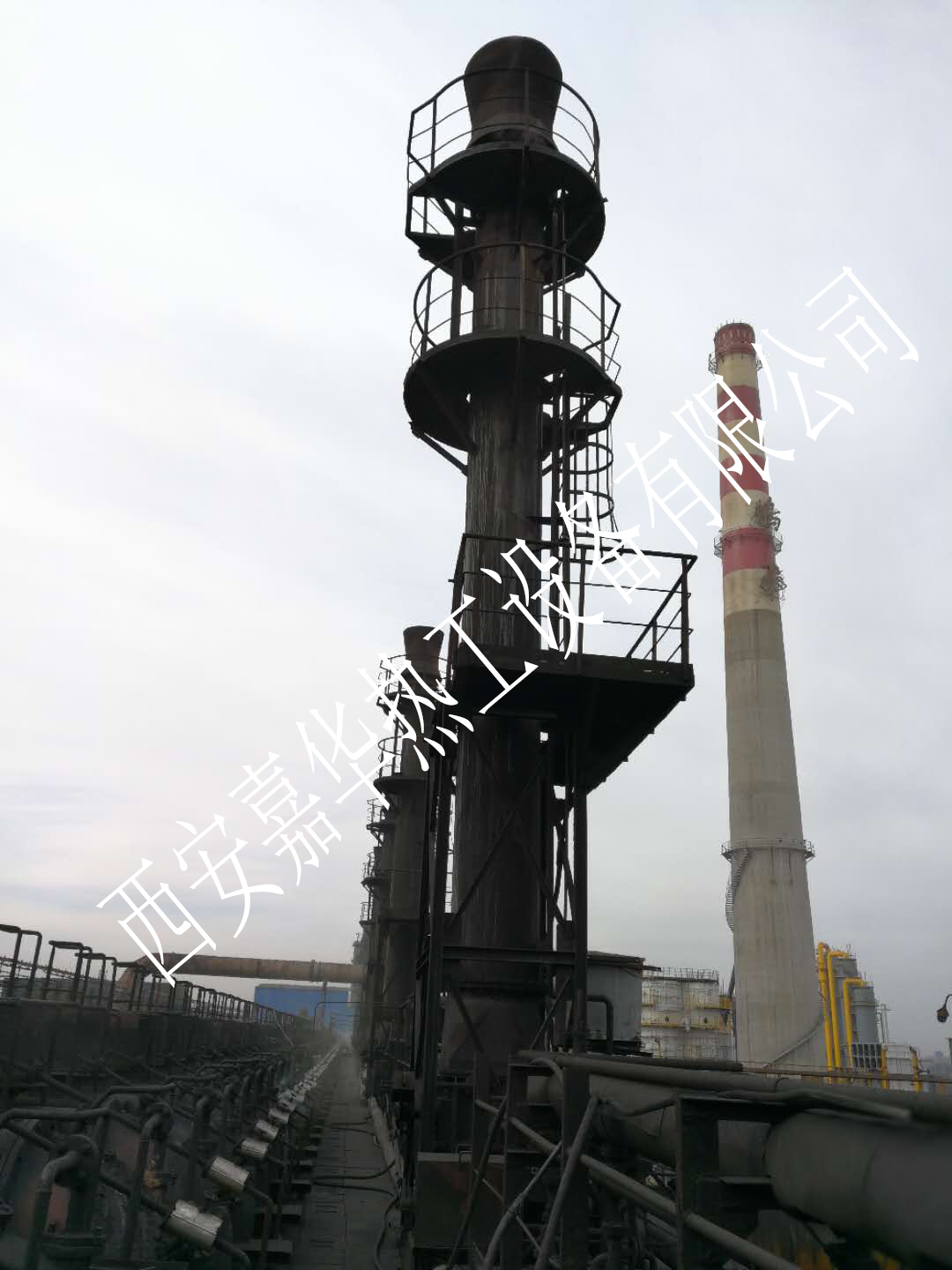 嘉華熱工焦爐煤氣放散點火