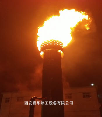 齊河某廠焦?fàn)t煤氣放散點(diǎn)火成功