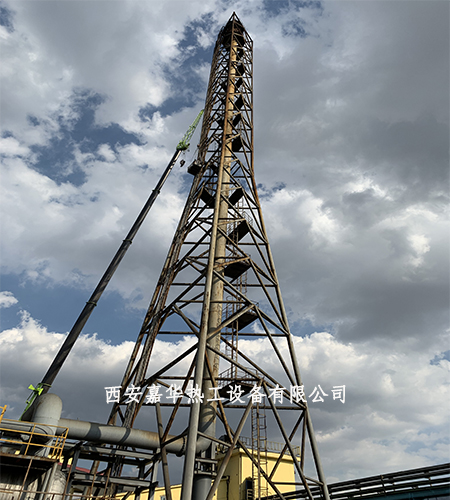 寧夏焦化廠焦?fàn)t煤氣放散點(diǎn)火施工