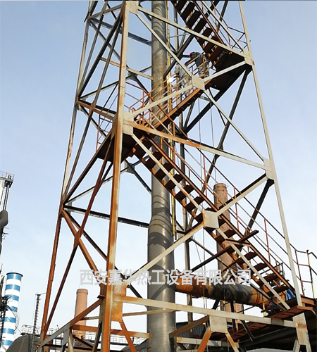 山西高爐煤氣放散點(diǎn)火正在施工中