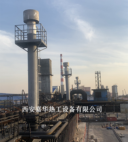 烏海焦化廠焦?fàn)t煤氣點(diǎn)火施工中