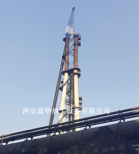 山西某鋼廠高爐煤氣放散點火施工